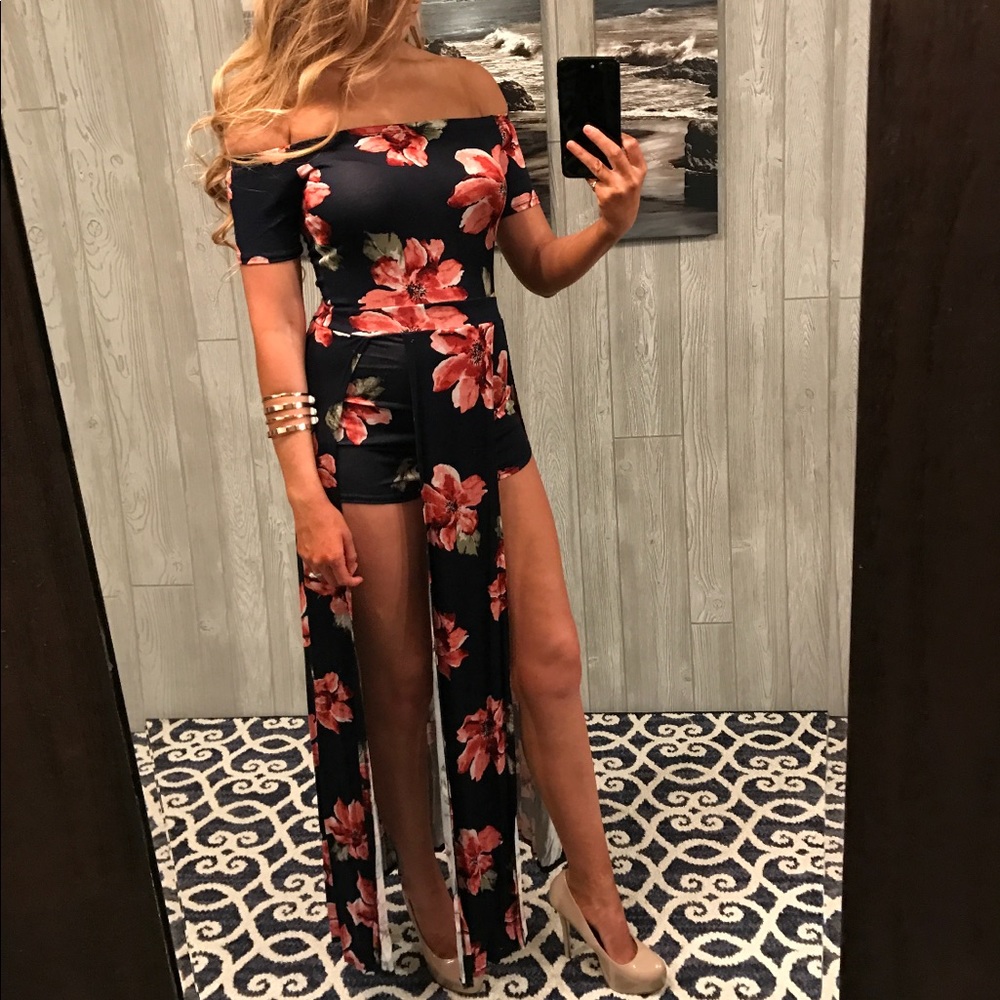 Floral Frenzy Romper